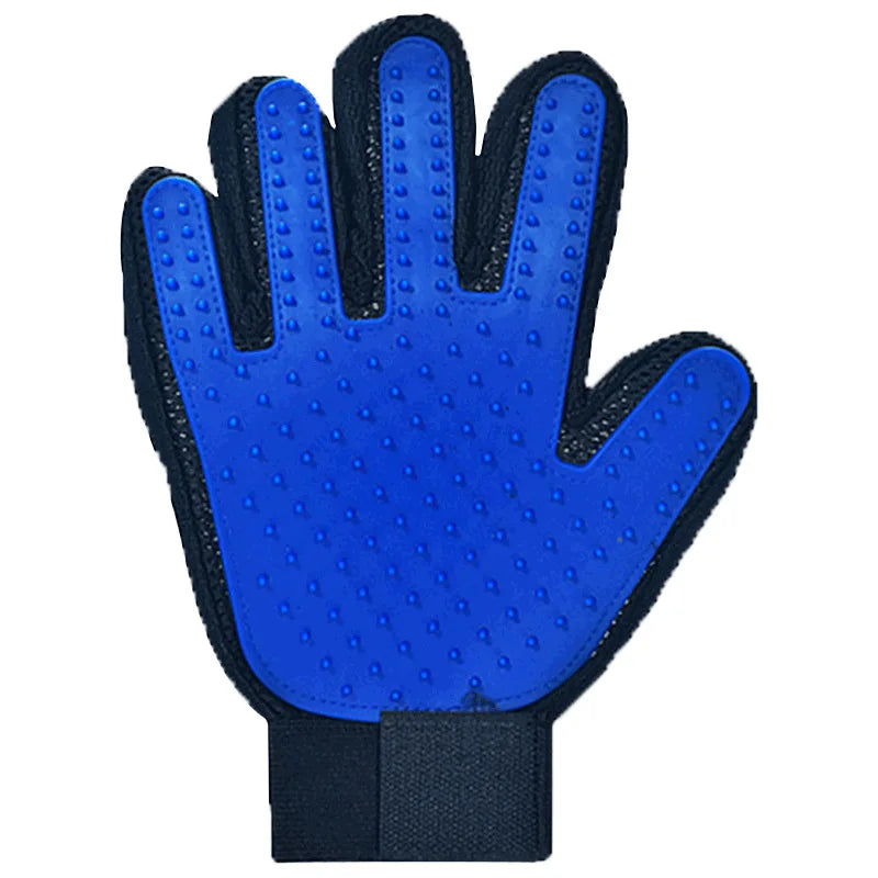 Gant de toilettage anti-poils – Bleu