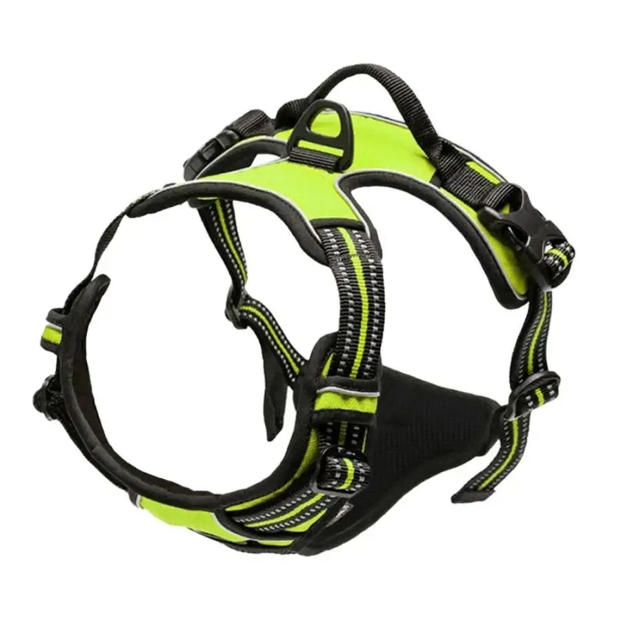 Harnais réfléchissant pour chien – Vert
