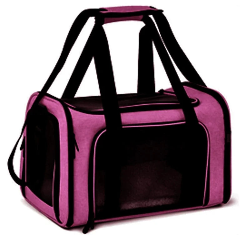 Sac de transport respirant pour chien & chat – Rose