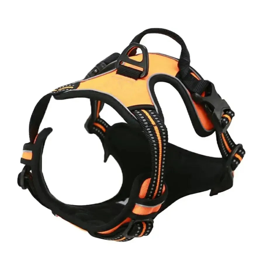 Harnais réfléchissant pour chien – Orange